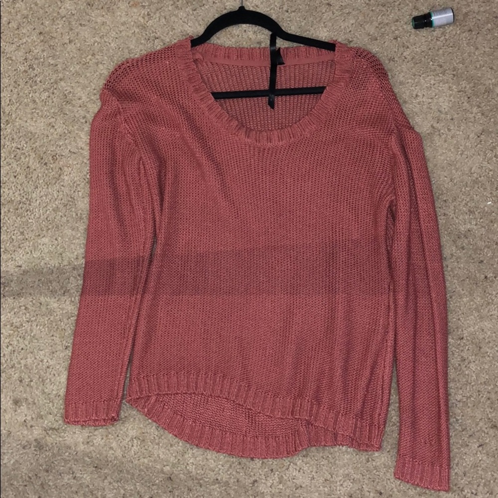 Coral colored sweater